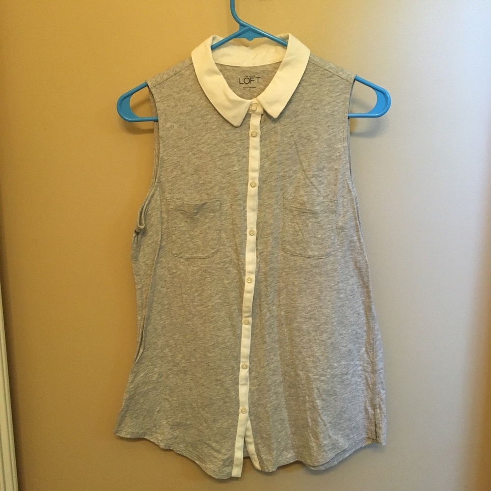 Collared Tank Top